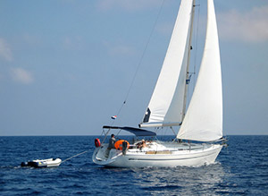 sailign with bareboat yacht charter in greece