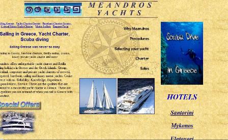 meandros yacht charter in greece
