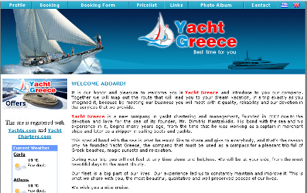 yacht greece charter company