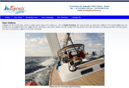 Egiali Yachting Yacht Charter in Greece