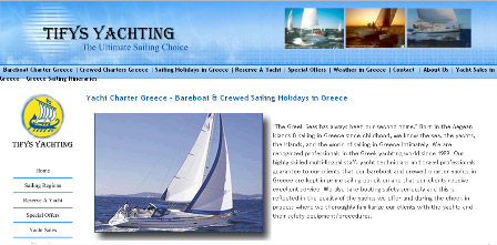 tifys yacht charter in greece