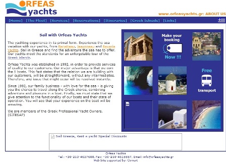 orfeas yachts charter in Greece