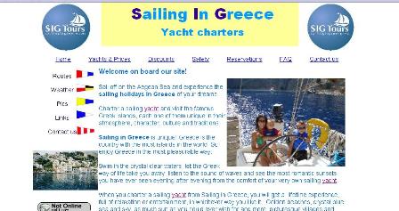 Sig yacht charter in Greece