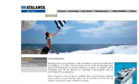 atalanta marine yacht charter company in Greece