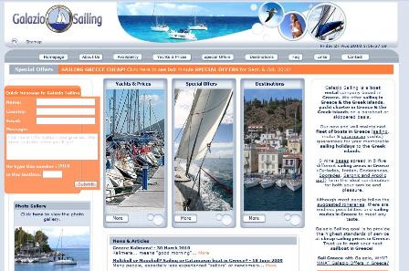 galazio sailing yacht charter in Greece