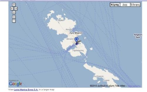 Lakki Marina Leros in Google Maps